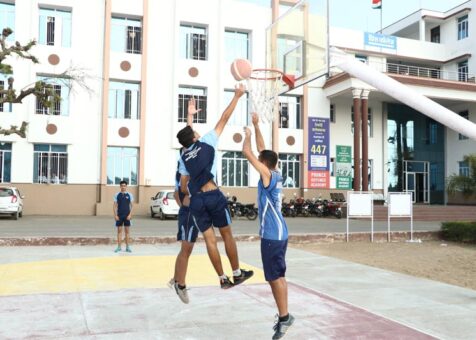 Prince-defece-academy-students-playing-basketball-in-sikar