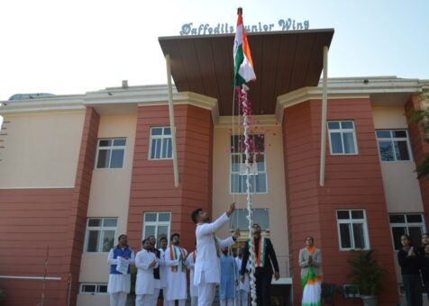 daffodils-world-school-sikar-flagged-india-flag