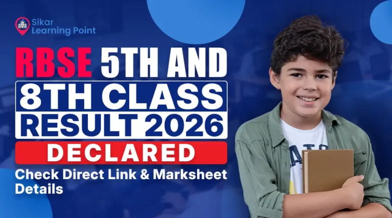 RBSE 5th and 8th Class Result 2026 Declared: Check Direct Link & Marksheet Details